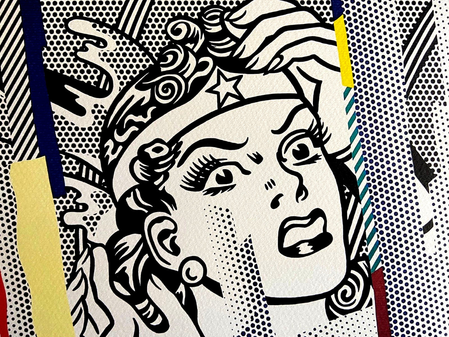 Roy Lichtenstein 'Wonder Woman' Lithograph Signed Numbered Coa