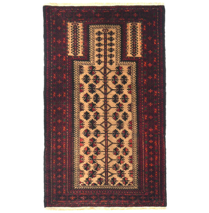 Cream Tribal Geometric Design Handmade Oriental
