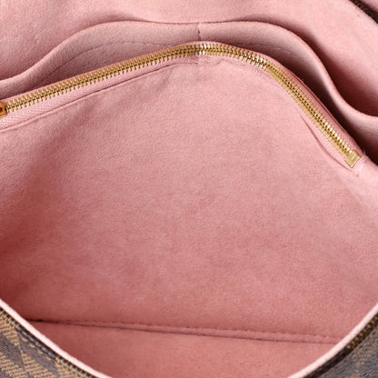 Louis Vuitton Clapton Handbag Damier And Leather Pm