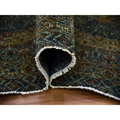 12'X12' Brown Kohinoor Herrita Design Wool Hand Knotted Xl Square Rug