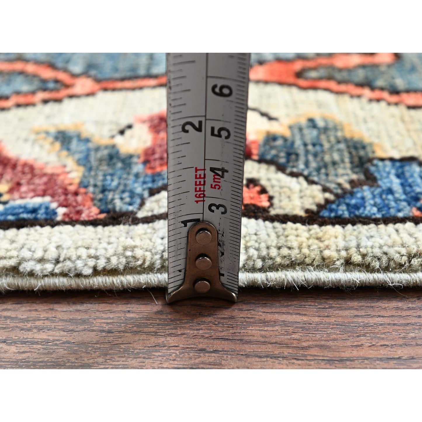 2'9"X9'10" Castle Gray Bijar Garus Design All Wool Hand Knotted Runner Rug