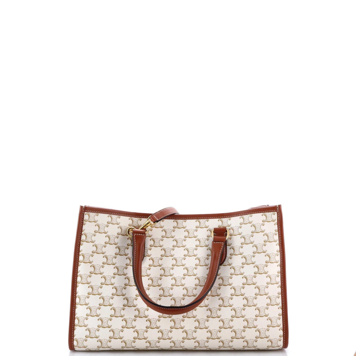 Mini Celine Horizontal Cabas Tote Triomphe Coated Canvas