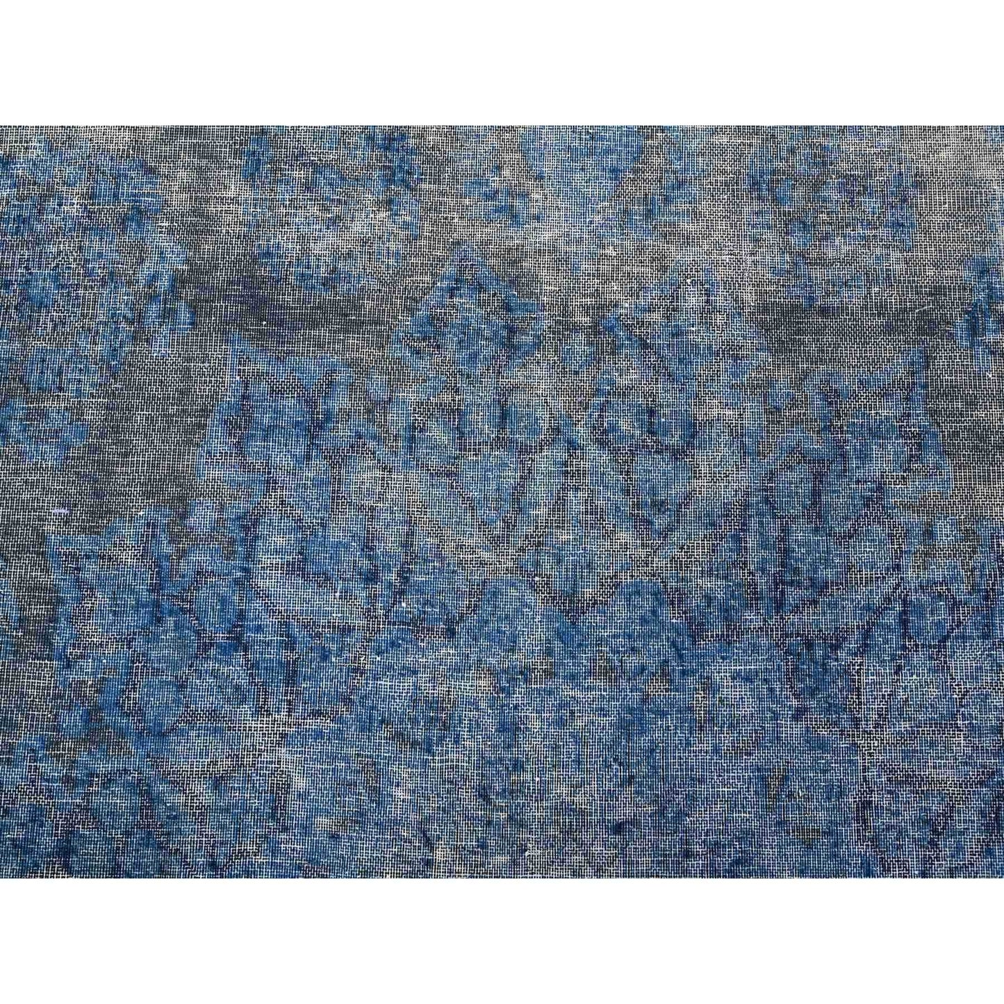 9'7"X13'1" Bayern Blue Overdyed Vintage Zoroastrian Karman Oriental Rug