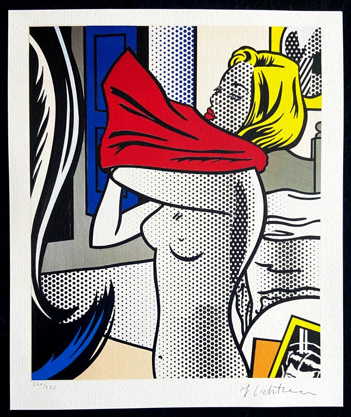 Roy Lichtenstein Lithograph Coa Signed Op Limited Edition