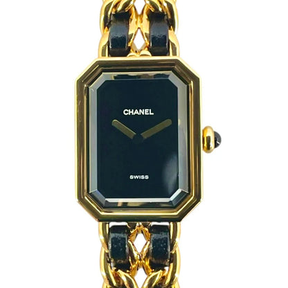 Chanel Premiere S H0001 Black Gp Quartz