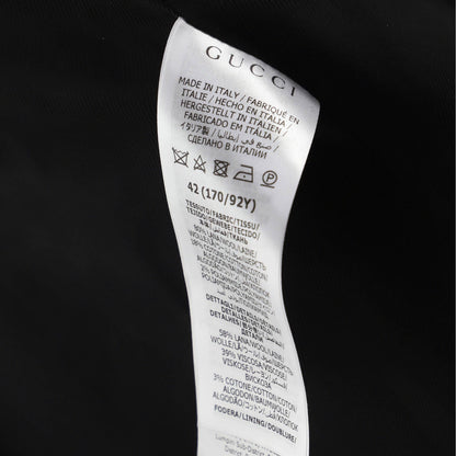 Gucci Women'S Button Up Belted Long Coat Tweed