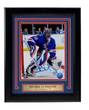 Henrik Lundqvist Autographed 8X10 Photo New York
