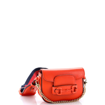 Gucci Horsebit 1955 Flap Wallet With Strap Leather