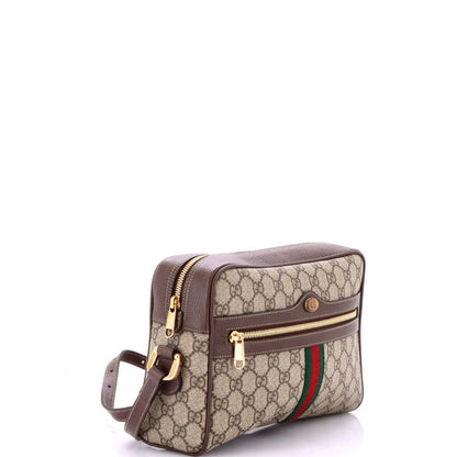 Small Gucci Ophidia Shoulder Bag GG Coated Canvas