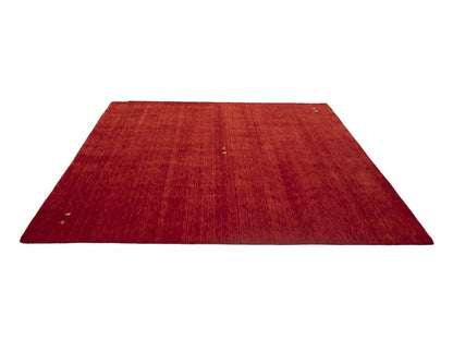 Cherry Red Gabbeh Modern Rug Tribal Square