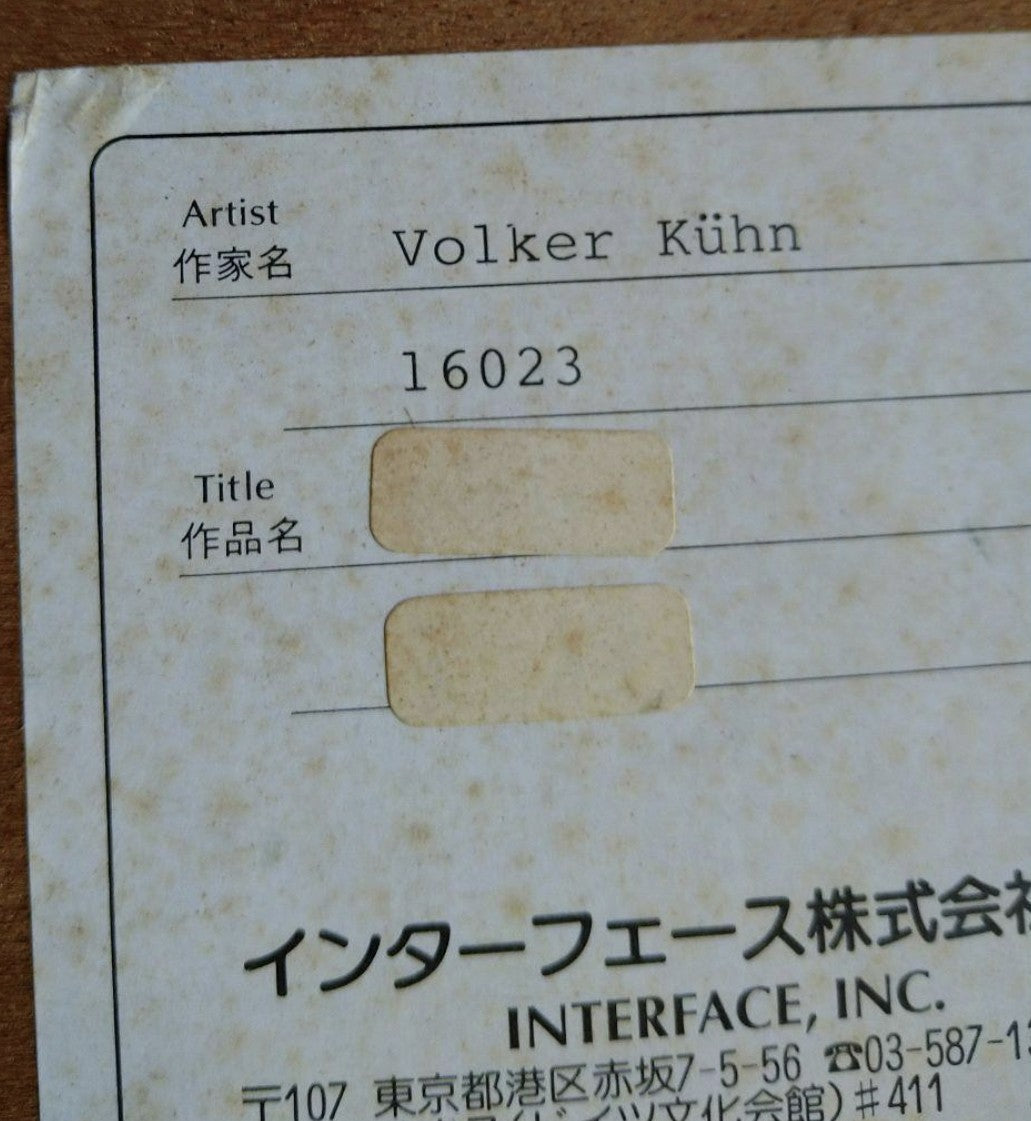 Volker Khn Etching Floating House On Boat Signed 204/300 Framed German Art