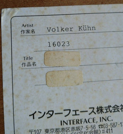 Volker Khn Etching Floating House On Boat Signed 204/300 Framed German Art