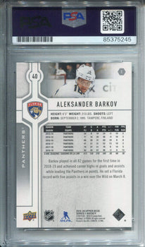 Aleksander Barkov Autographed Upper Deck Card Psa Auto Grade 10