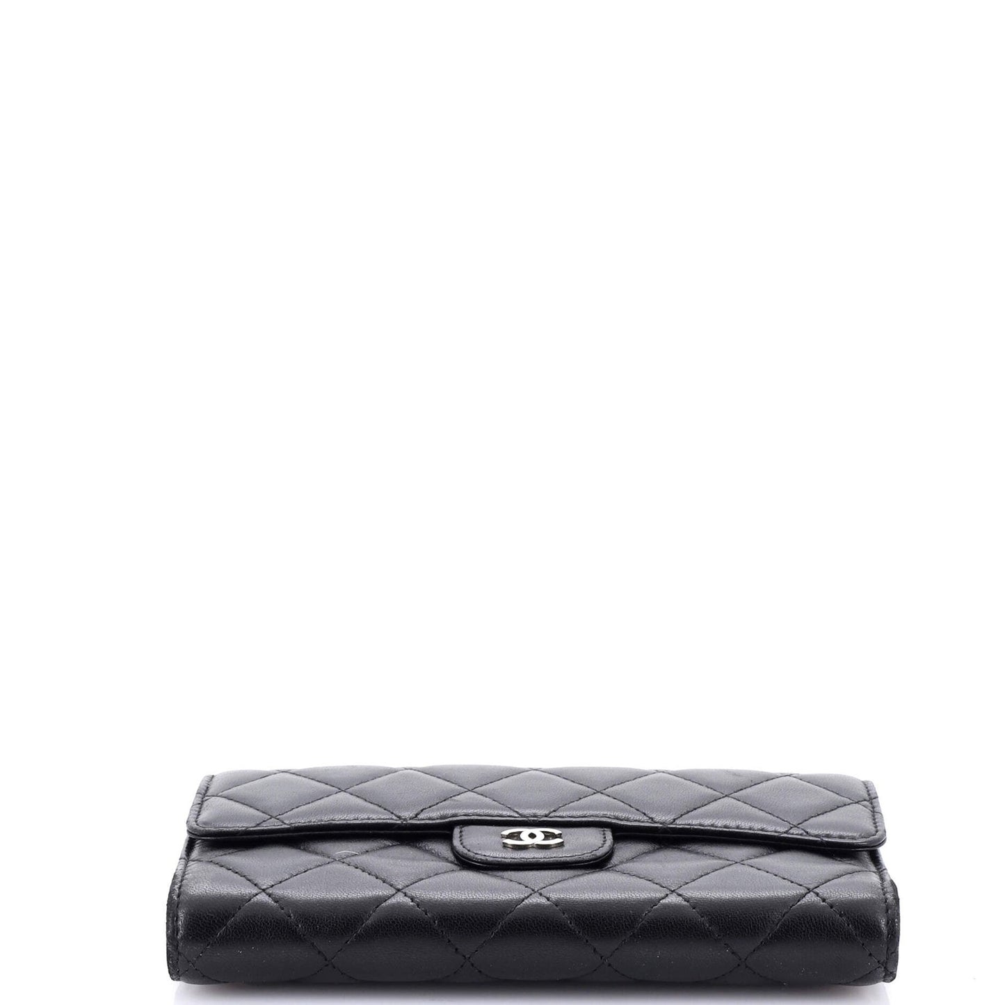 Chanel L-Flap Wallet Quilted Lambskin Long