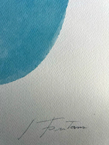 Lucio Fontana Lithograph 1978 Coa Signed In Pen Numbered In Pencil