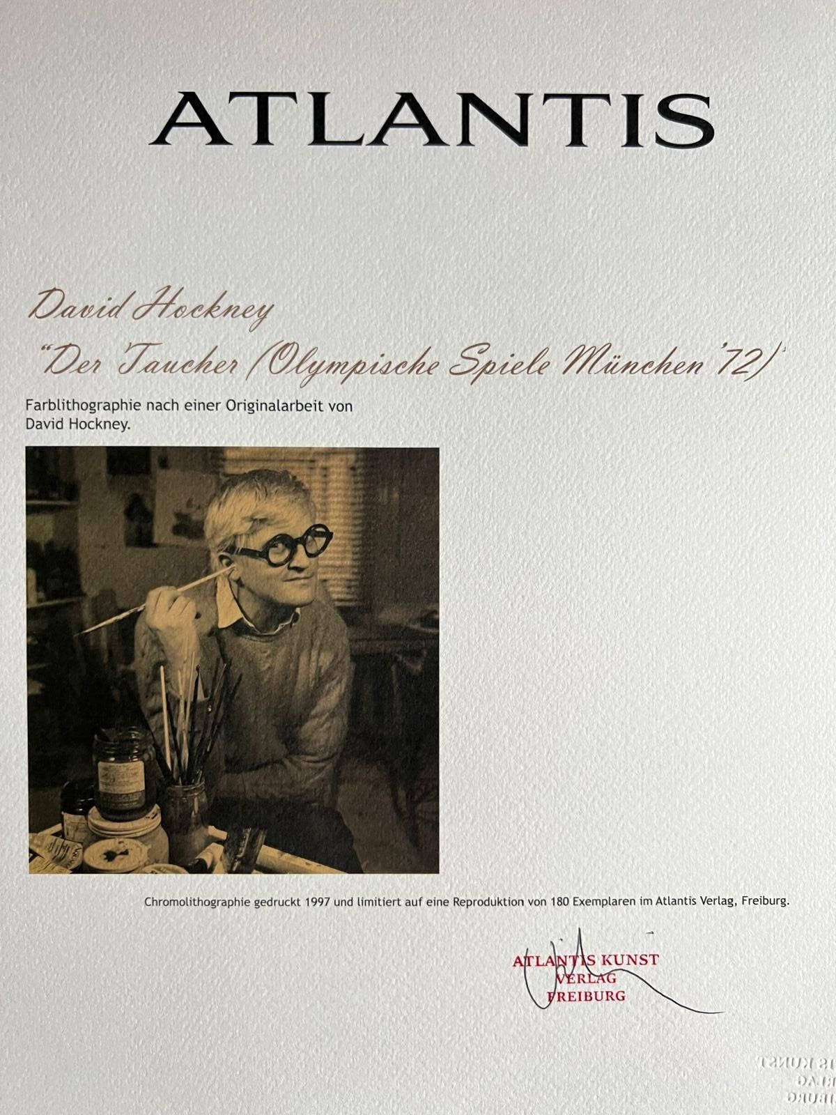 David Hockney Lithograph Coa Signed (Hand-Numbered Limited)