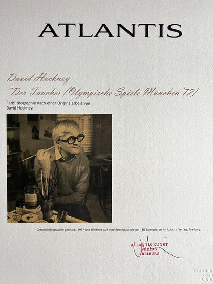 David Hockney Lithograph Coa Signed (Hand-Numbered Limited)