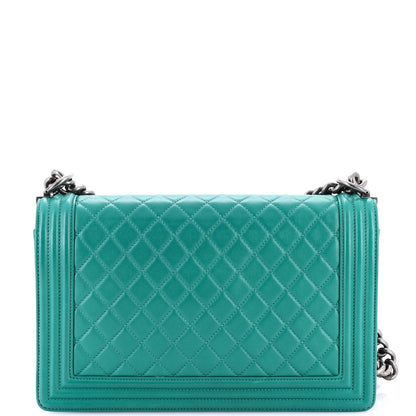Chanel Boy Flap Bag Quilted Calfskin New Medium