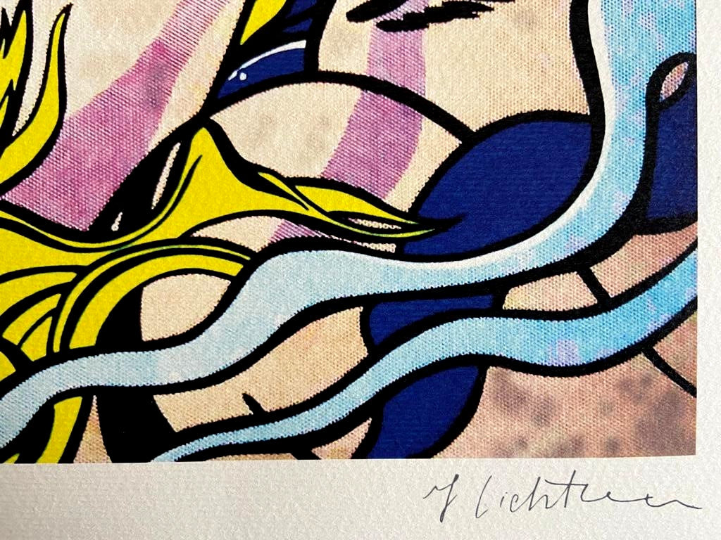 Roy Lichtenstein Lithograph Coa Signed Op Numbered Certified +