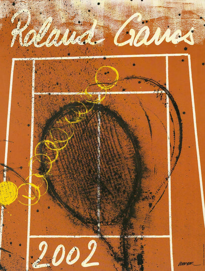 Conte PIERRE FERNANDEZ ARMAN Roland Garros French Open 29.5" x 22.5" Poster 2002