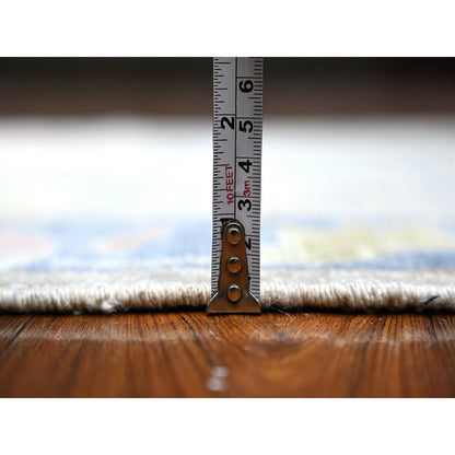 2'10"X15'10" Gray Afghan Angora Oushak Oversized Runner Oriental Rug