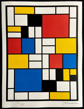 Piet Mondrian, Lithograph Coa Stamp