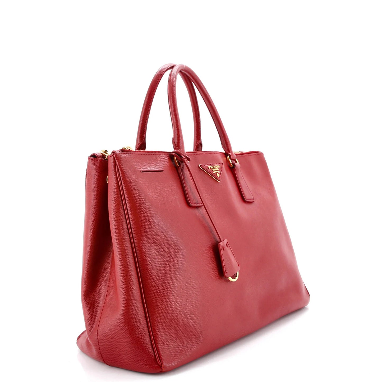 Prada Double Zip Lux Tote Saffiano Leather Large