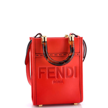 Fendi Sunshine Shopper Tote Leather Mini