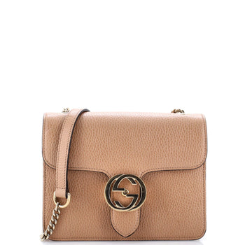 Gucci Interlocking Shoulder Bag Leather Small
