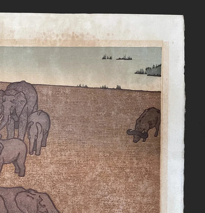 YOSHIDA Toshi "Records of the Wild" Japan Antique Woodblock Prints