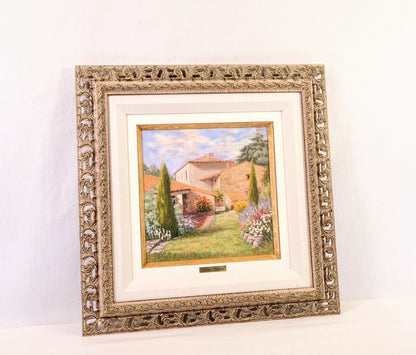 Nicole Clment Original Pastel "Jardin Ensoleill" (Sunny Garden) Signed 1999