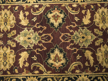 27X10  Ft Handmade Wool Oriental Runner Rug Agra