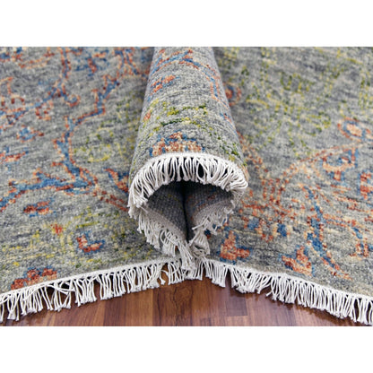 12'X15'2" Oversize Wool Obscured And Subtle Collection Oriental Rug