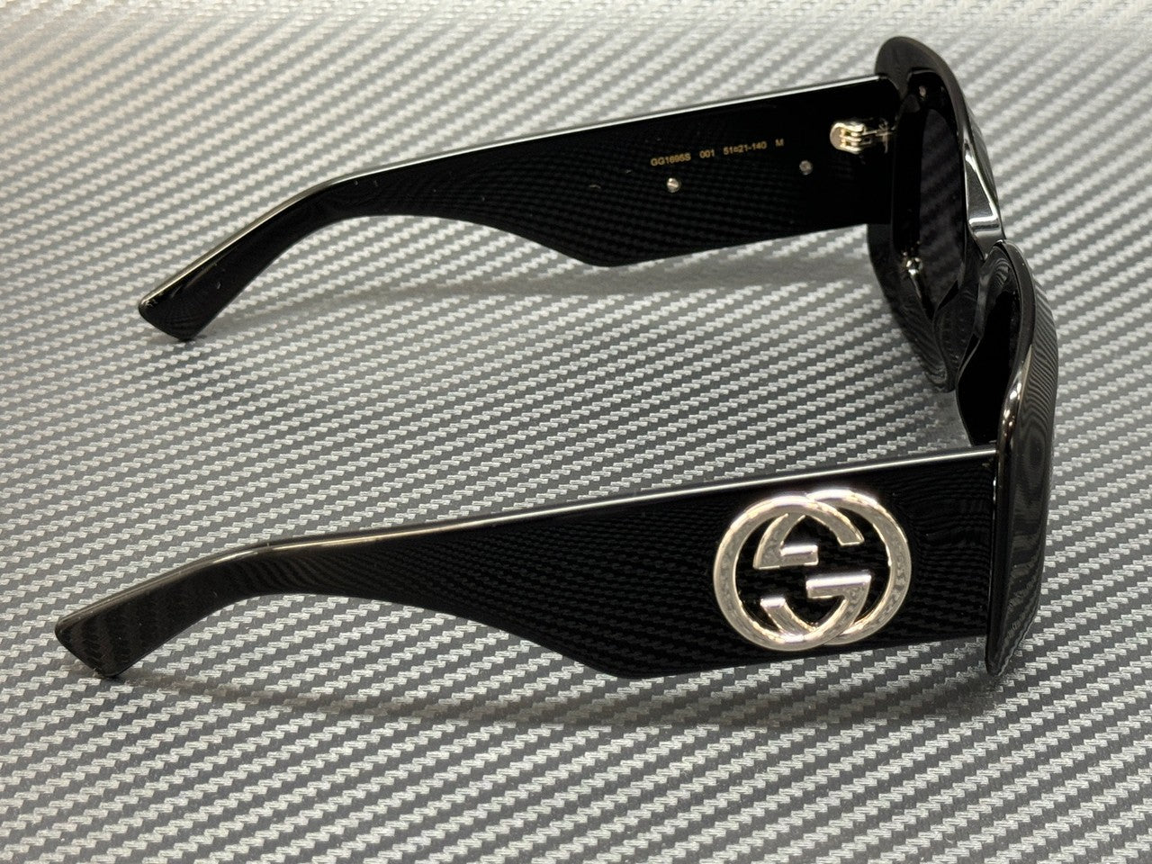 GUCCI GG1695S 001 Black Grey Women's 51 mm Medium Sunglasses