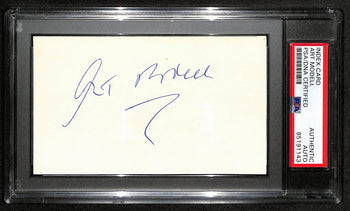Art Modell Hof Signed/Auto 3X5 Index Card Cleveland Browns Owner Psa/Dna 186484