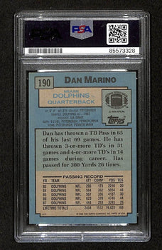 Dan Marino Hof Signed/Auto On Card 1988 Topps