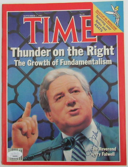 Jerry Falwell Pastor Signed/Auto Liberty Univ