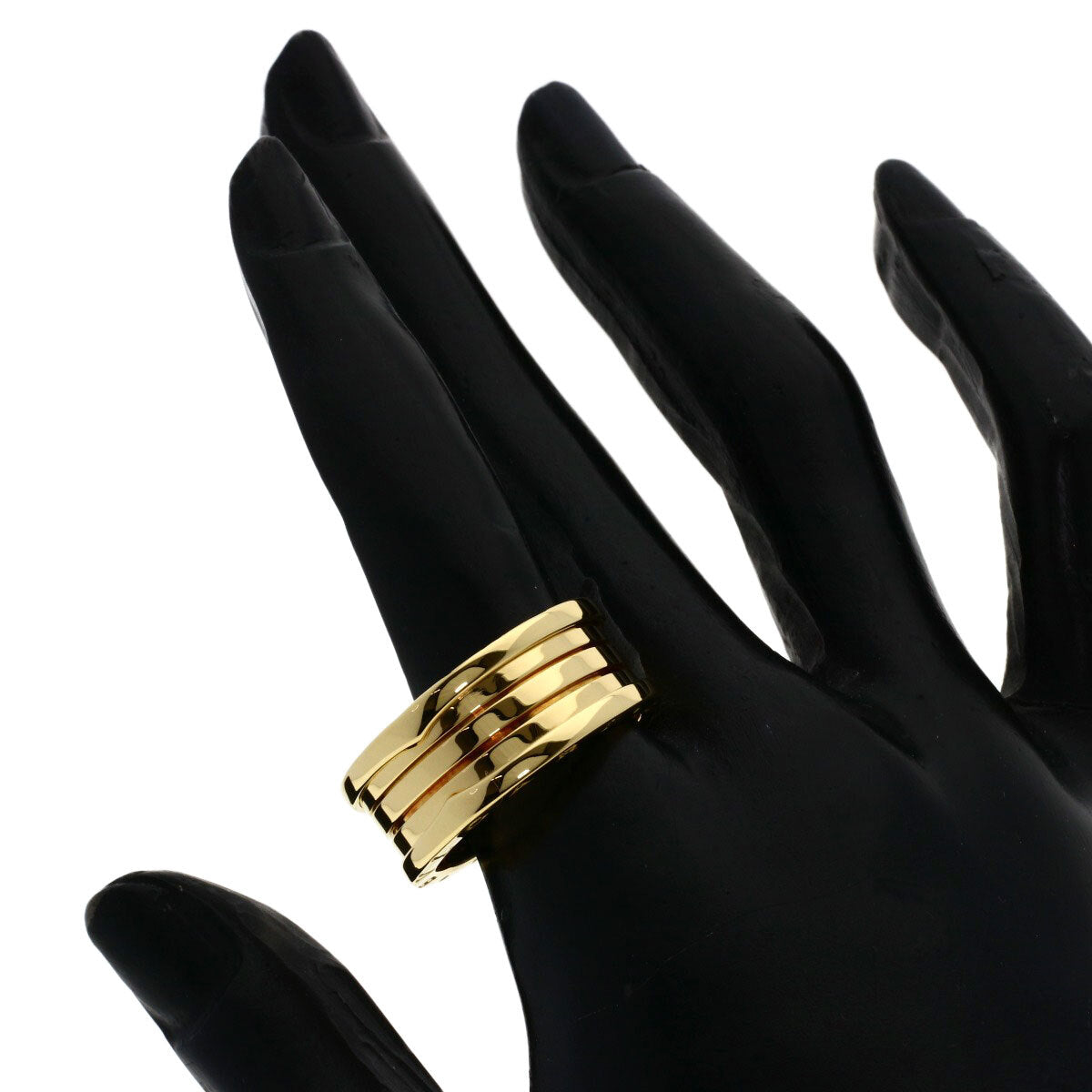 BVLGARI   Ring B.zero1 3 Band #64 K18 Yellow Gold