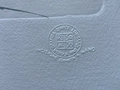 Aldo Riso "Gallipoli" 60X80 Unique Watercolor Authenticated