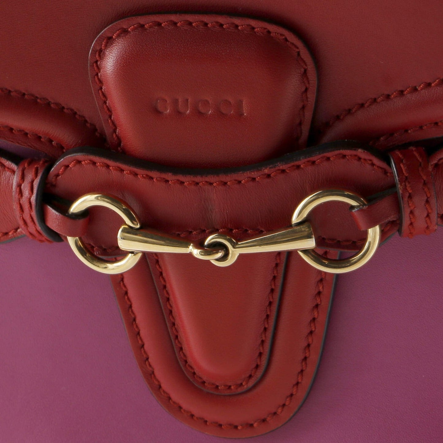 Gucci Lady Web Shoulder Bag Leather Medium