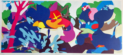 Kaws Lithograph Coa Numbered Limited Certified (Mori Museum)