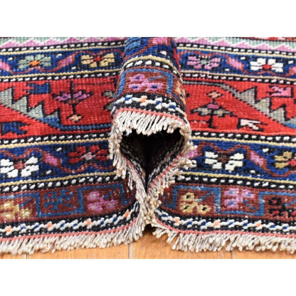 6'5"X14' Blue Antique Northwest Farsian Wool Hand Knotted Wide Runner Rug