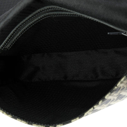 Christian Dior Vintage Trotter Flap Shoulder Bag Diorissimo Canvas Medium