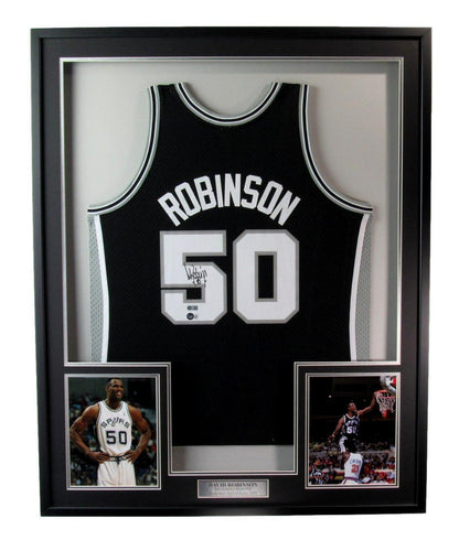 David Robinson Hof Autographed Jersey San Antonio
