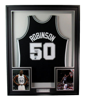 David Robinson Hof Autographed Jersey San Antonio