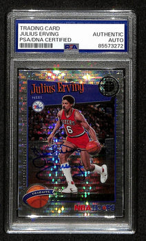 Julius Erving Hof Signed/Auto On Card 2019 Panini Hoops Card #293 Psa/Dna 198809