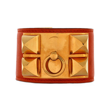 Hermes Collier De Chien Bracelet Leather