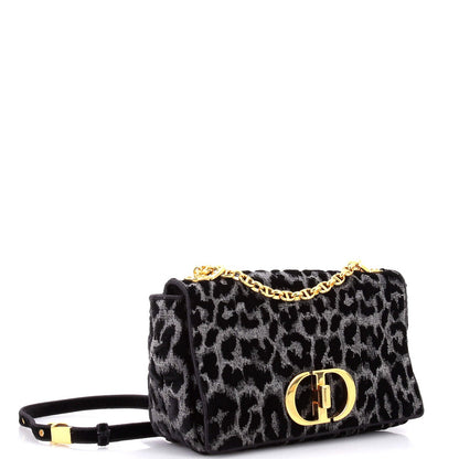 Christian Dior Caro Bag Mizza Embroidered Velvet Medium