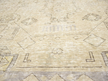 Semi-Antique Handmade Floral Oriental Rug Vintage