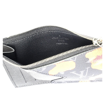 Louis Vuitton Coin Card Holder Sunrise Monogram Eclipse Canvas